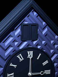 skull clock